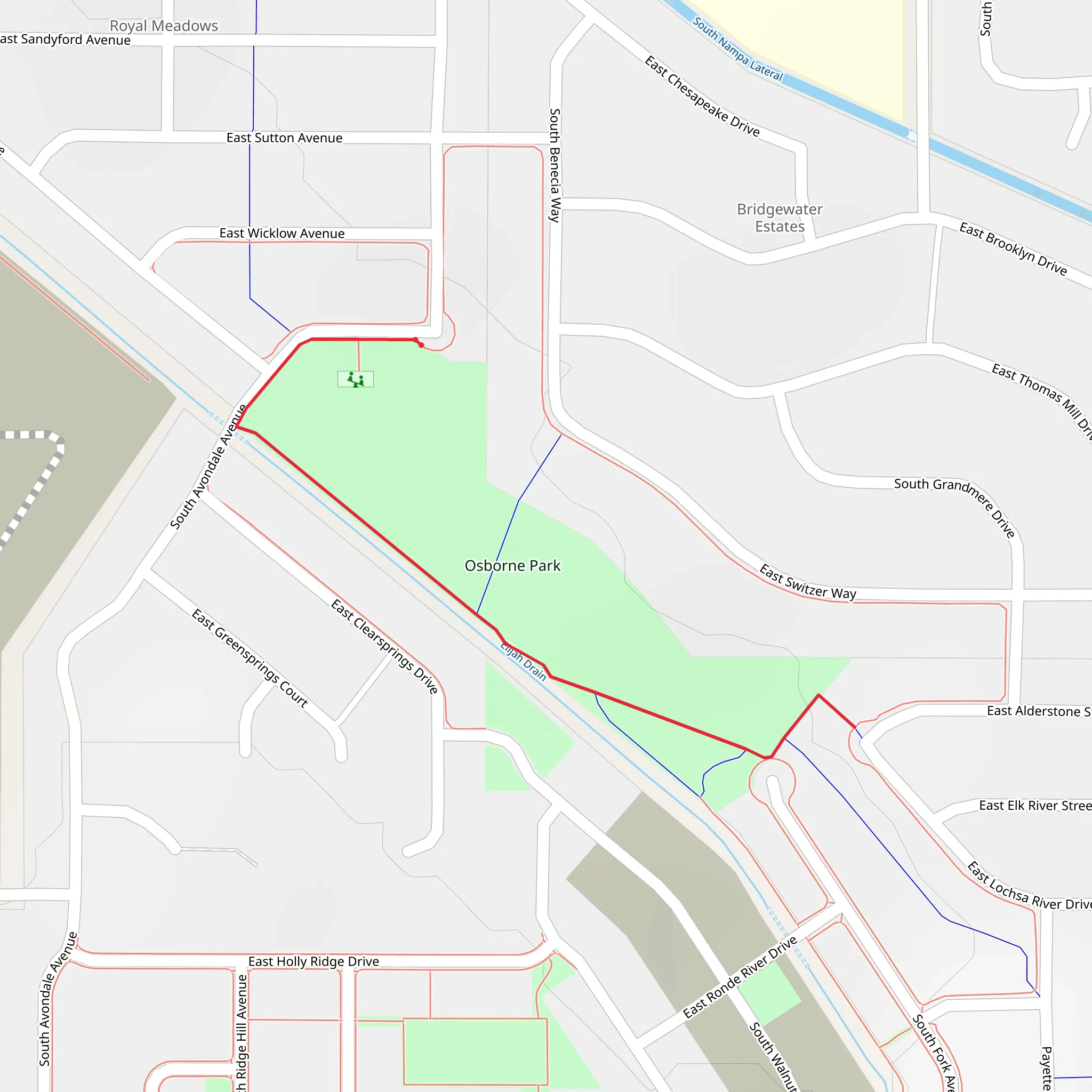 Elijah Drain mobile static map