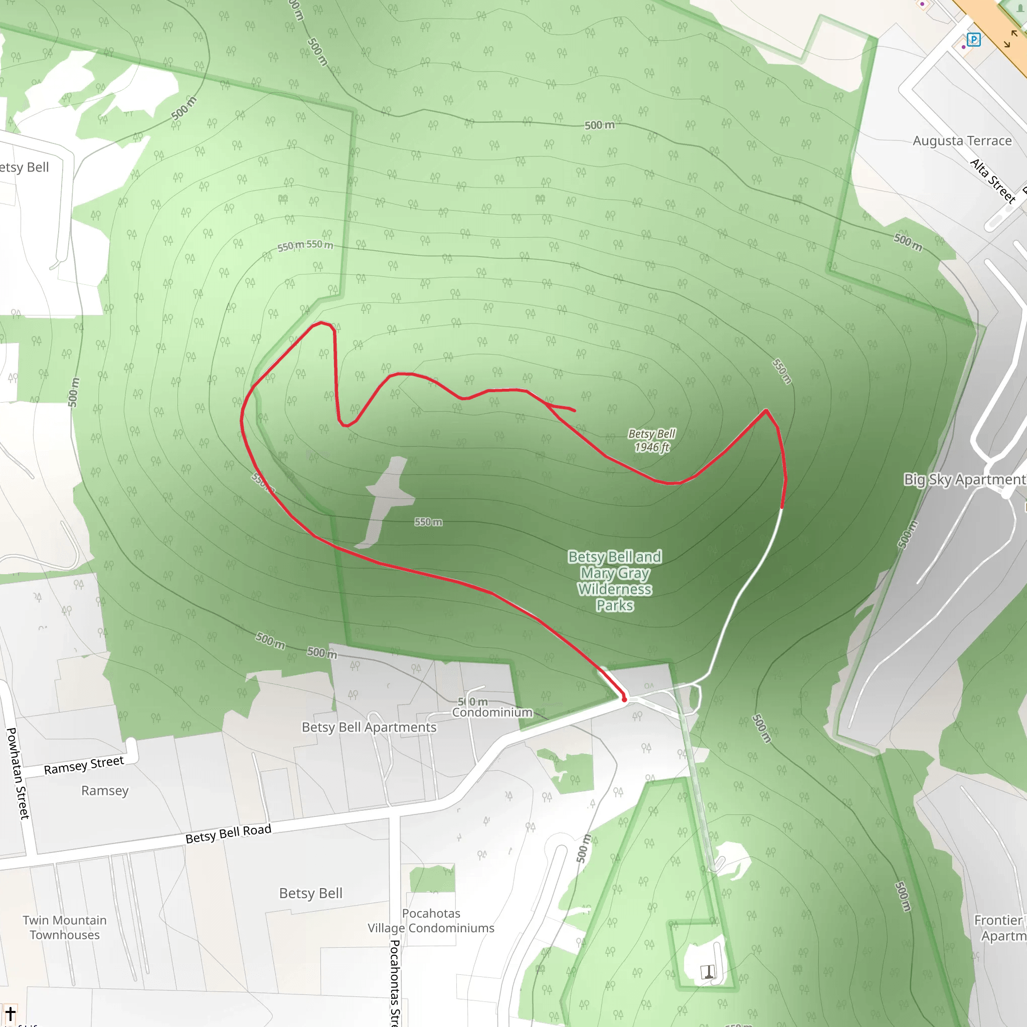 Betsy Bell Loop mobile static map