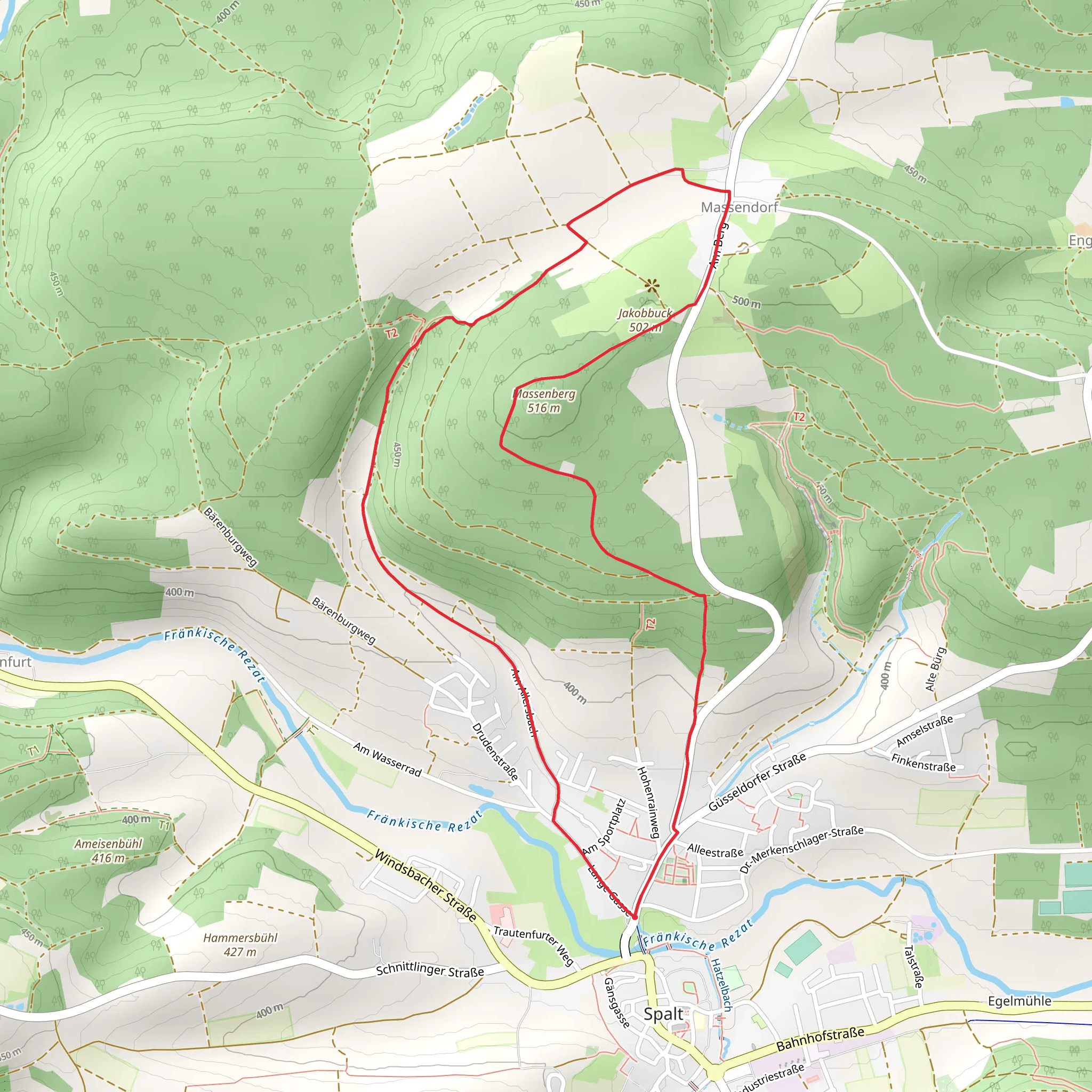 Massendorfer Schlucht and Rund um den Massenberg mobile static map