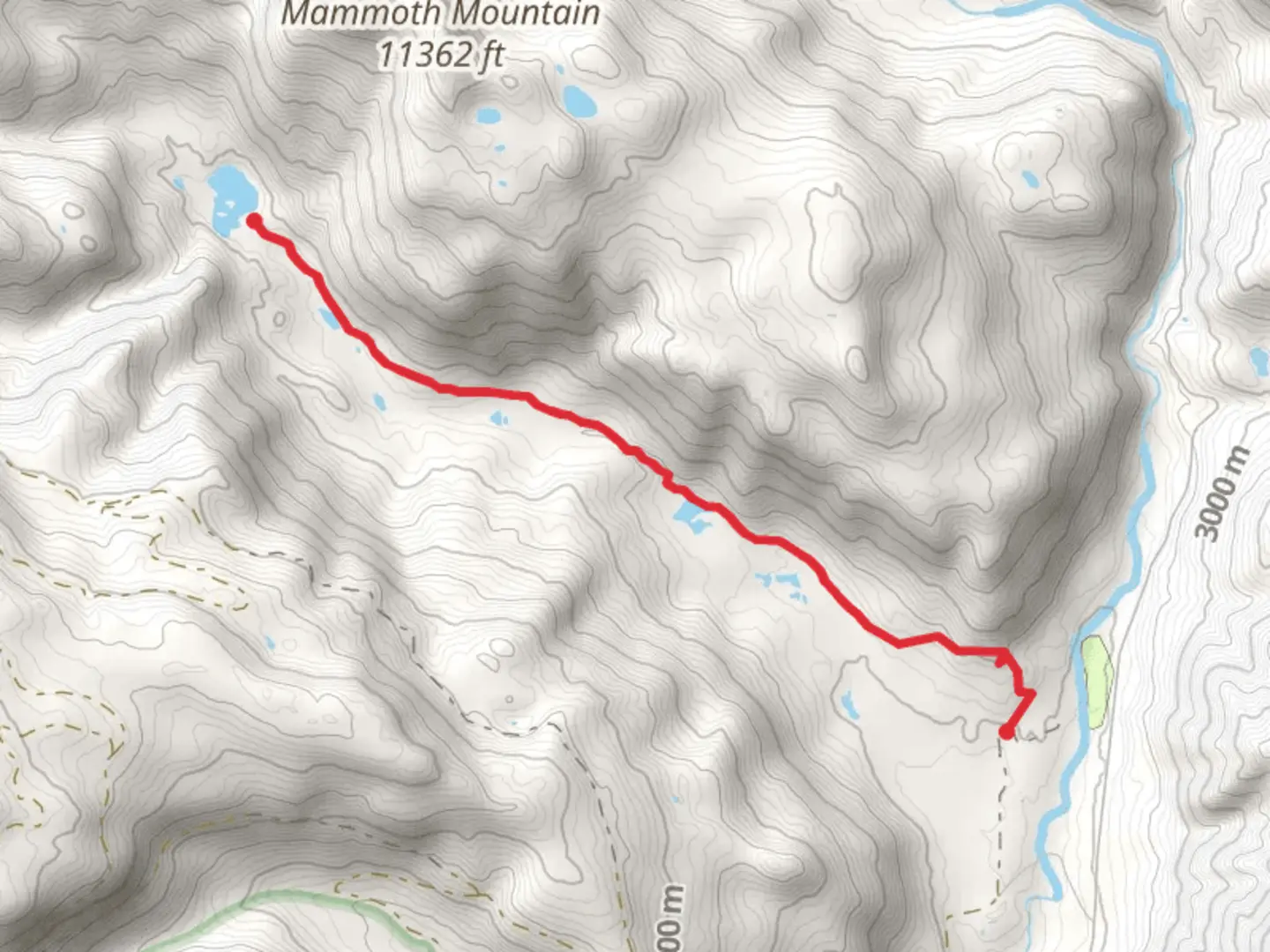 An image depicting the trail Big Lake via Lake Fork Trail and its surrounding area.