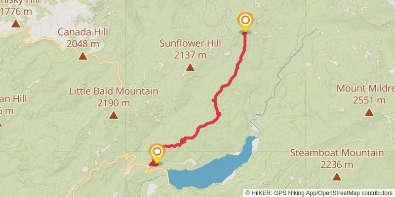 Tevis Cup Trail to French Meadow Reservoir stage 4 Map