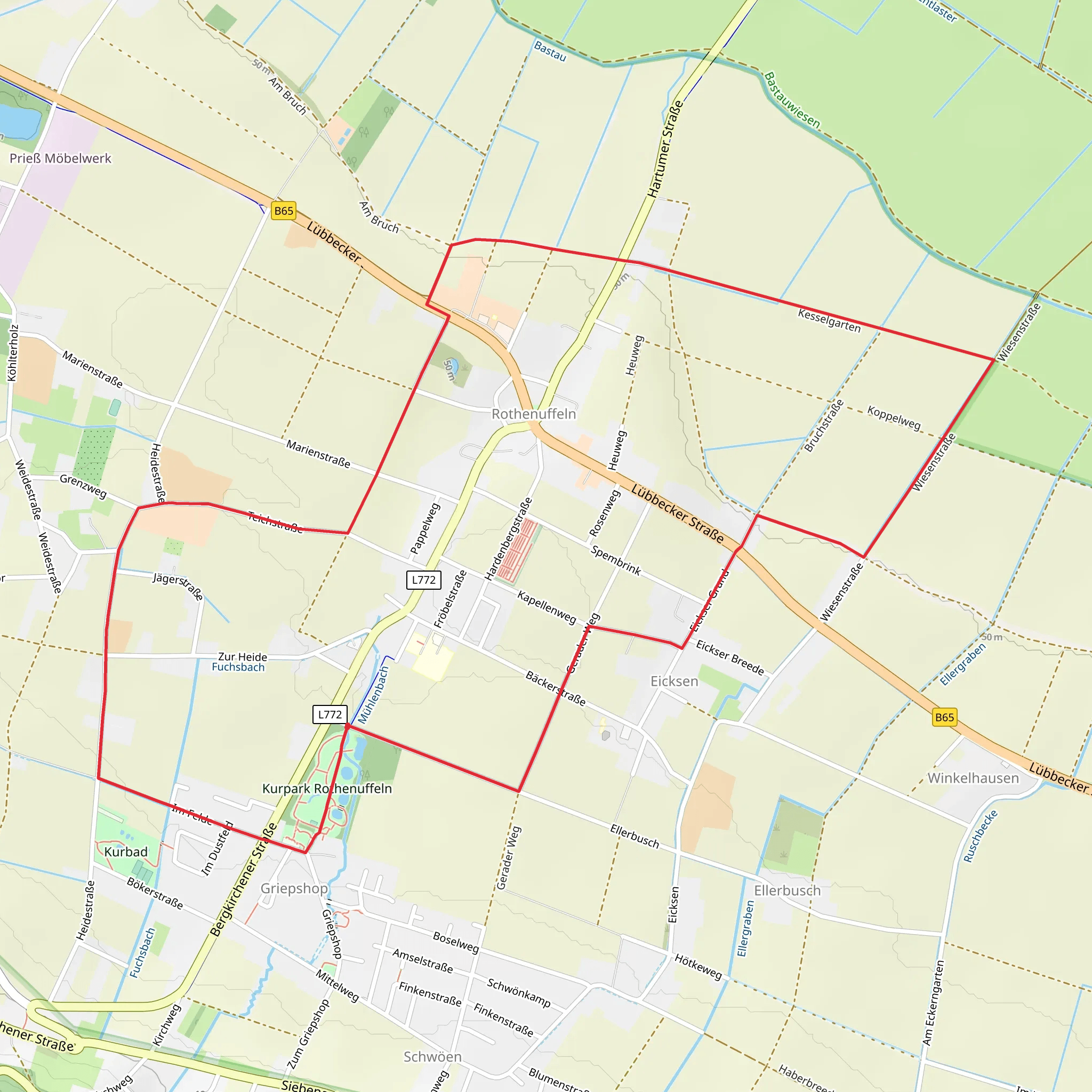 Hille rRothenuffeln Loop mobile static map