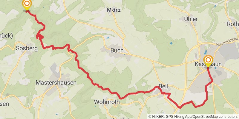 Saar-Hunsrück-Steig stage 18 Map