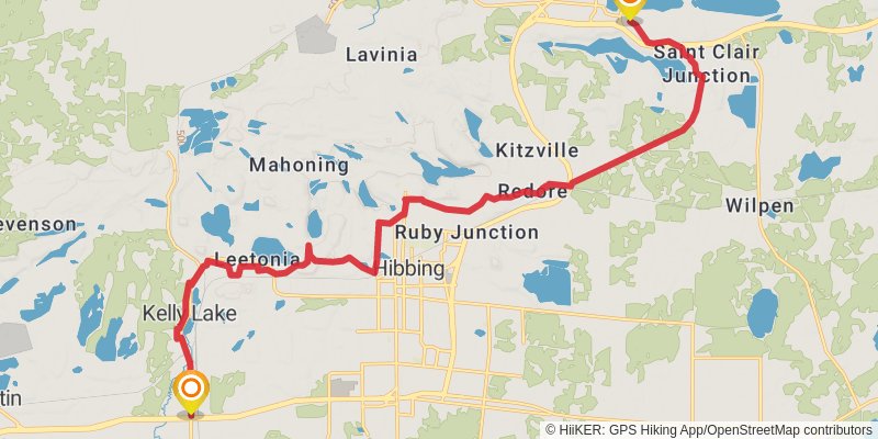 North Country Trail - Minnesota stage 27 Map