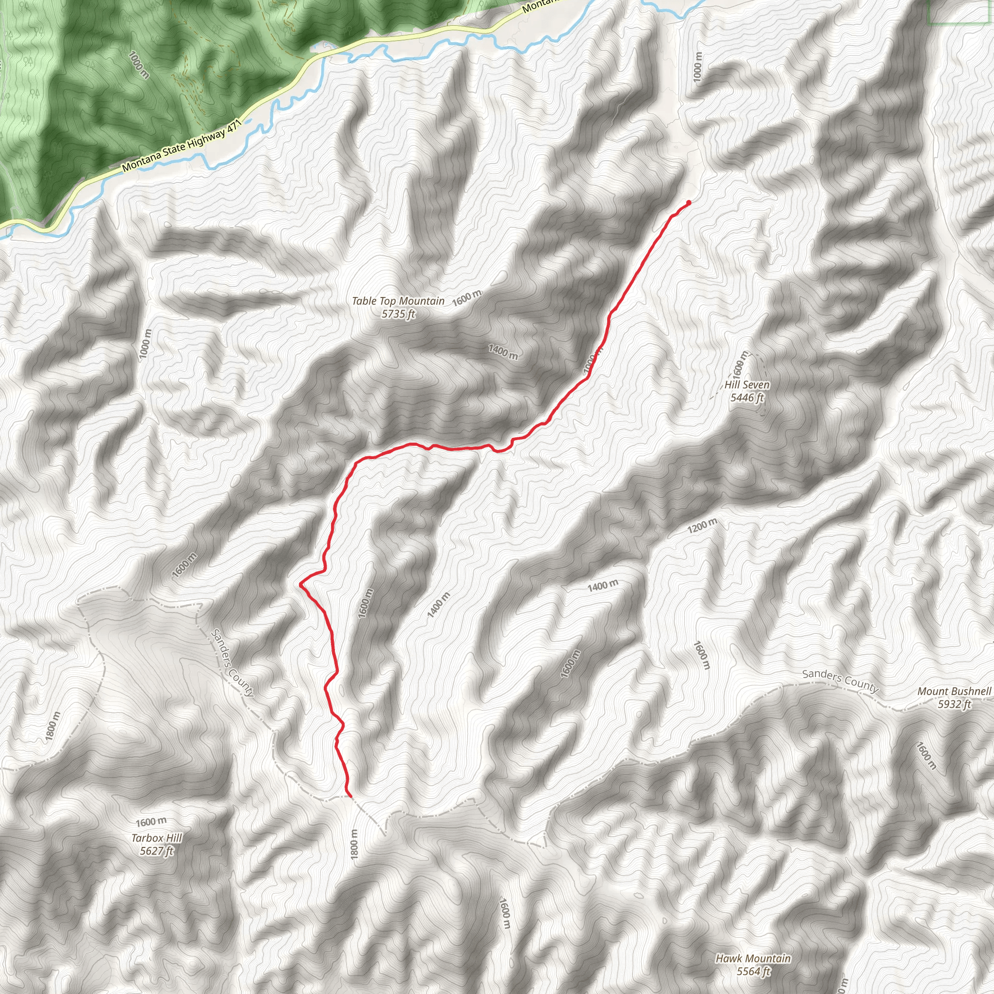 Wilkes Creek Trail mobile static map