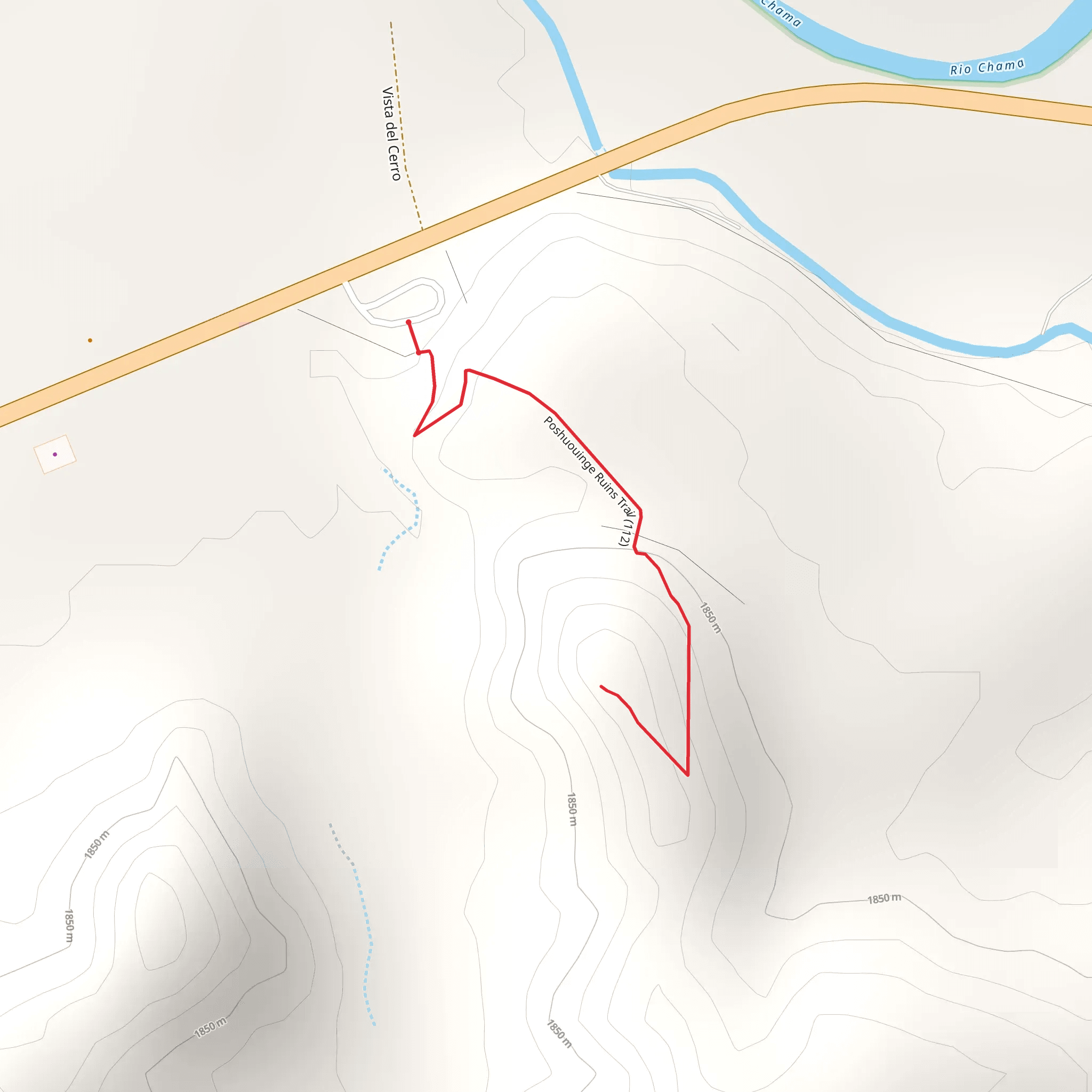 Poshuouinge Ruins Trail mobile static map
