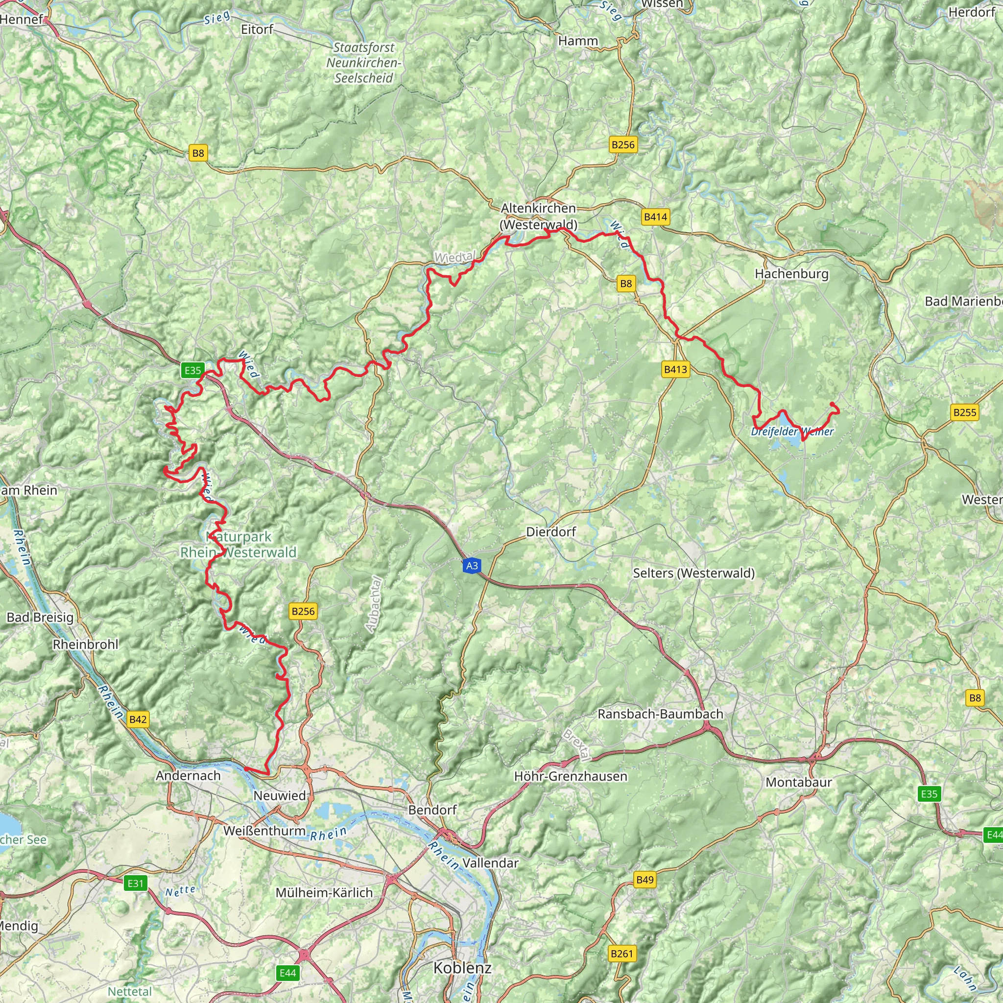 Wiedweg mobile static map