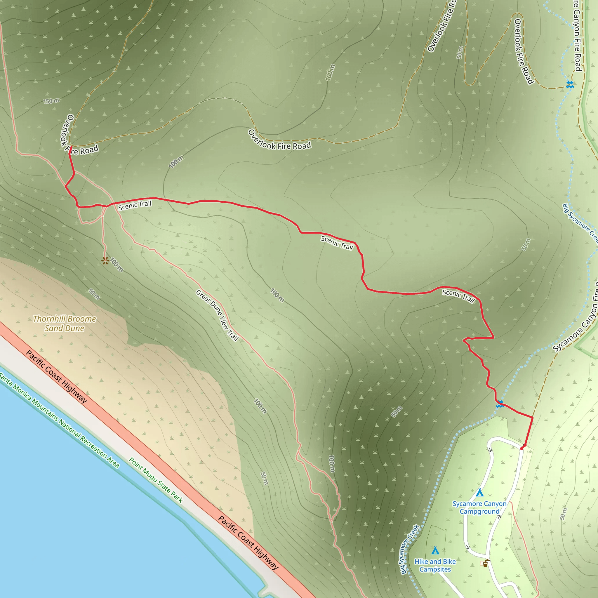 Scenic Trail mobile static map