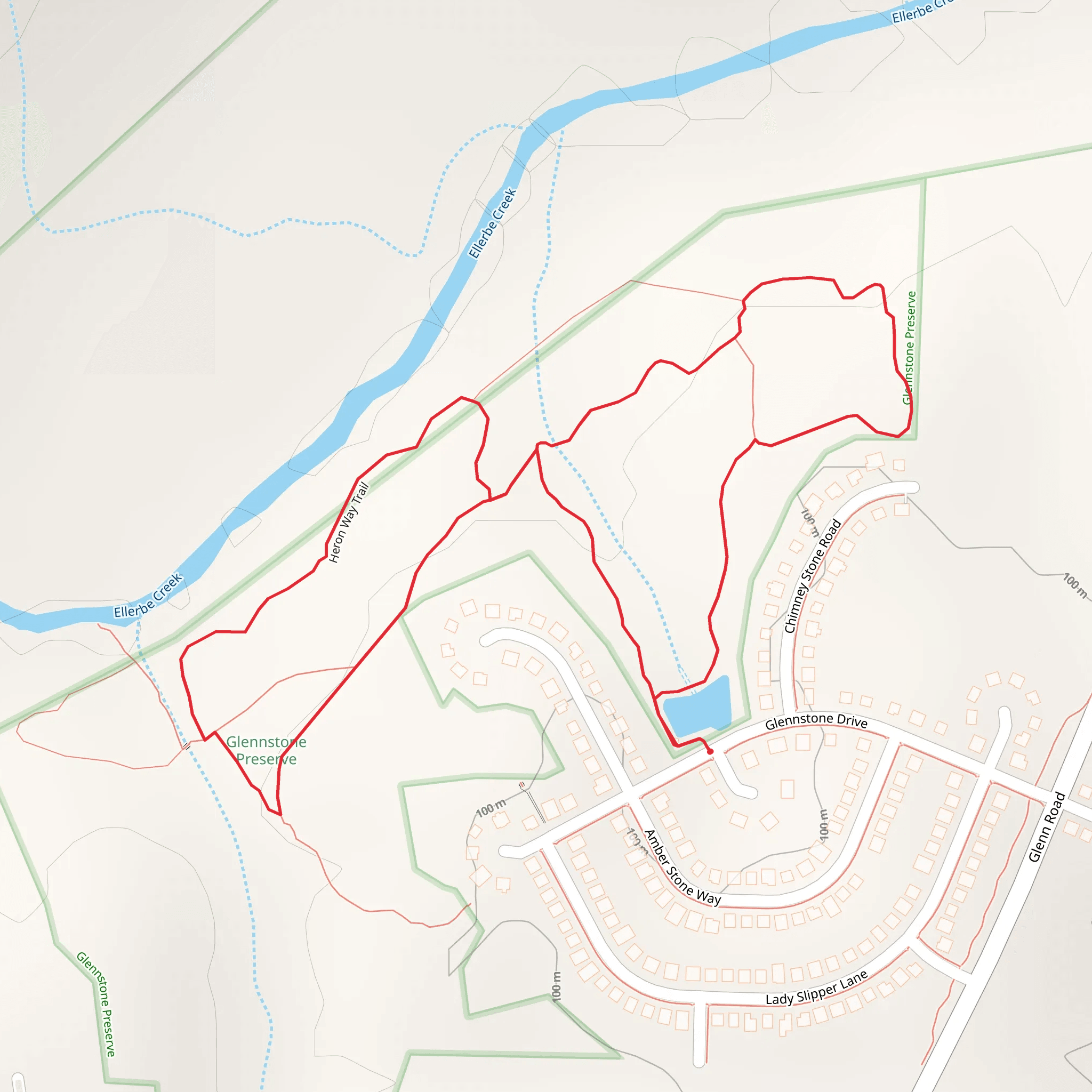 Heron Way Loop Trail mobile static map