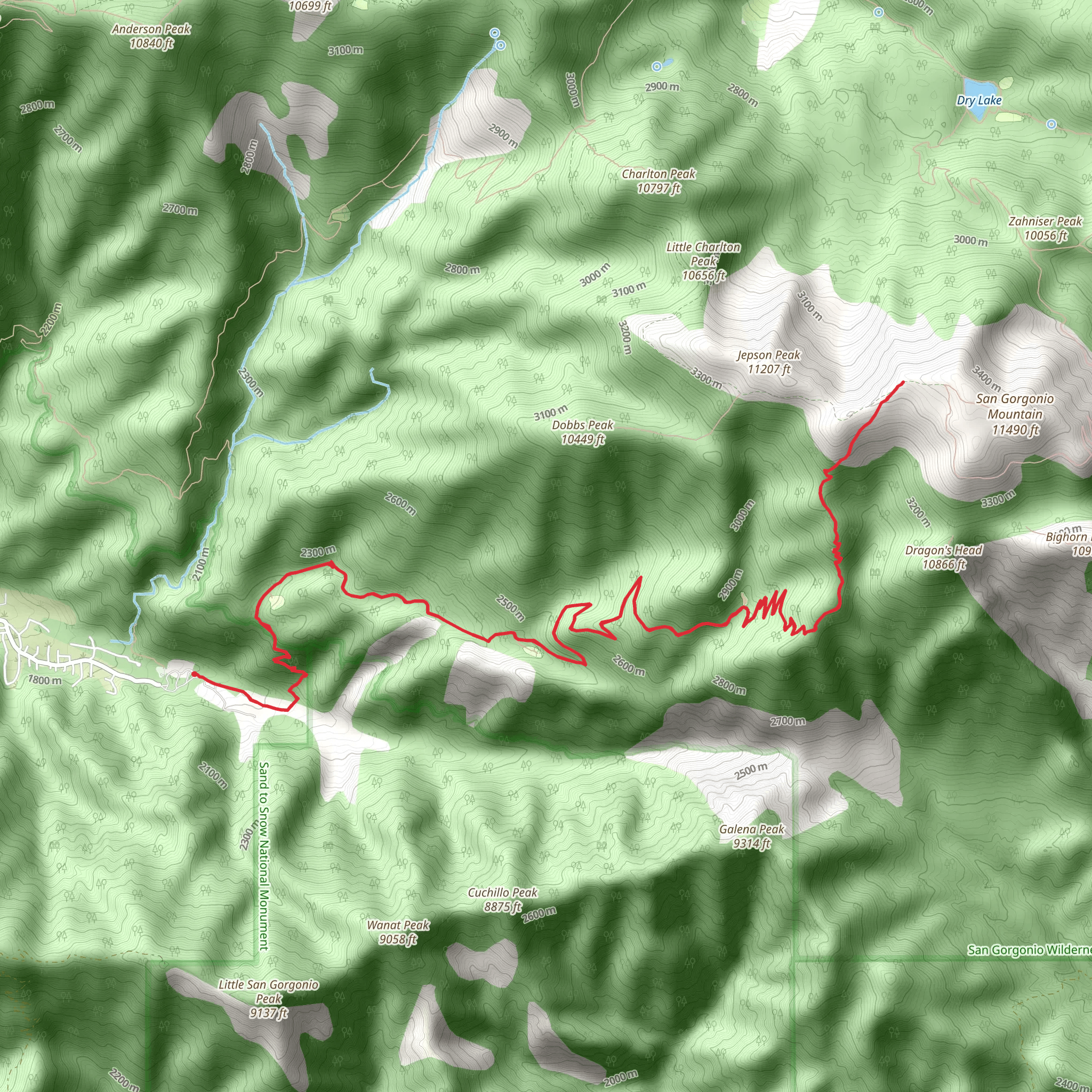 Vivian Creek Trail mobile static map