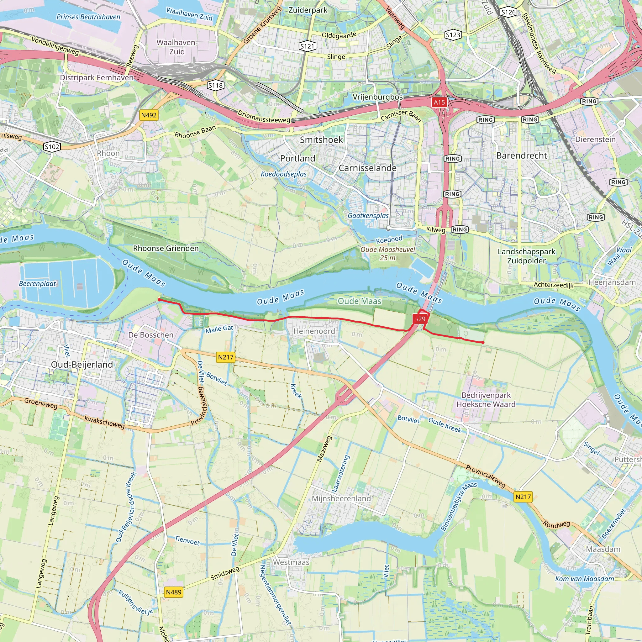 Buitenzomerlanden to Zalmpad via Buitenpolderpad mobile static map