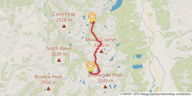 Sawtooth Loop Trail stage 3 Map