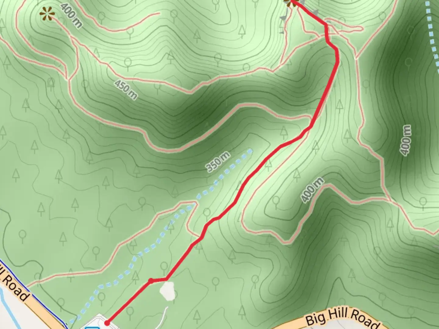An image depicting the trail Indian Fort Mountain and its surrounding area.