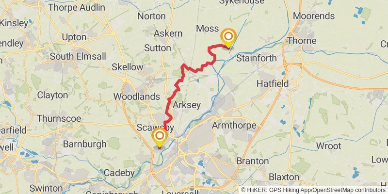 Trans Pennine Trail stage 7 Map