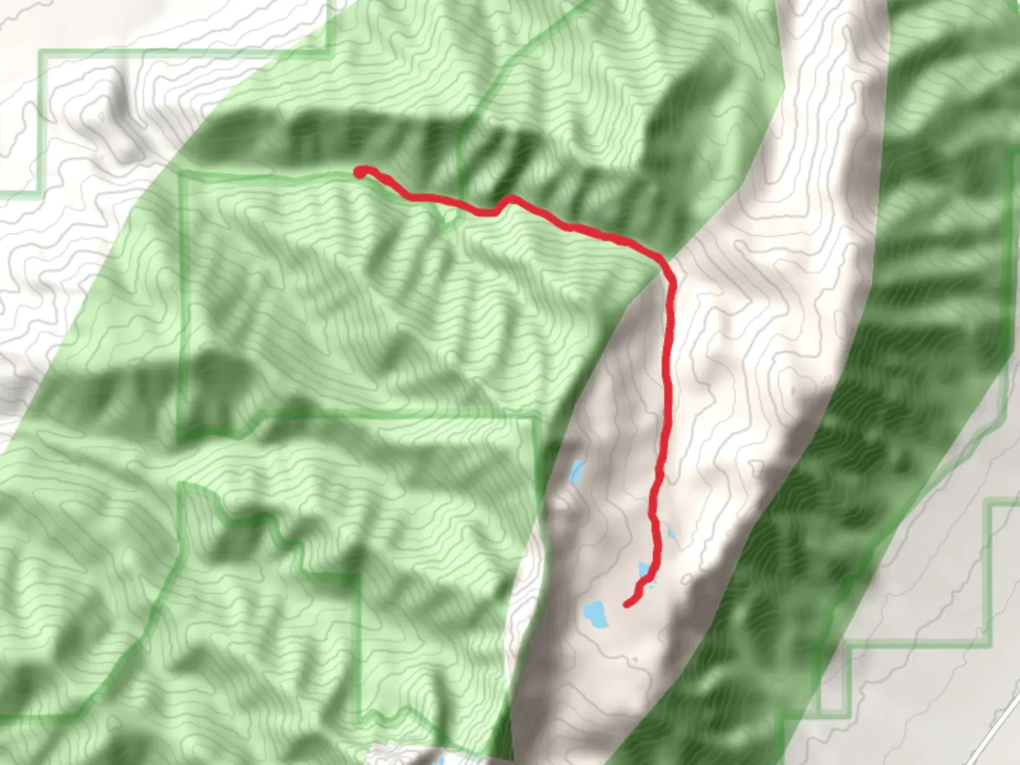 An image depicting the trail Soilder Lake Trail and its surrounding area.