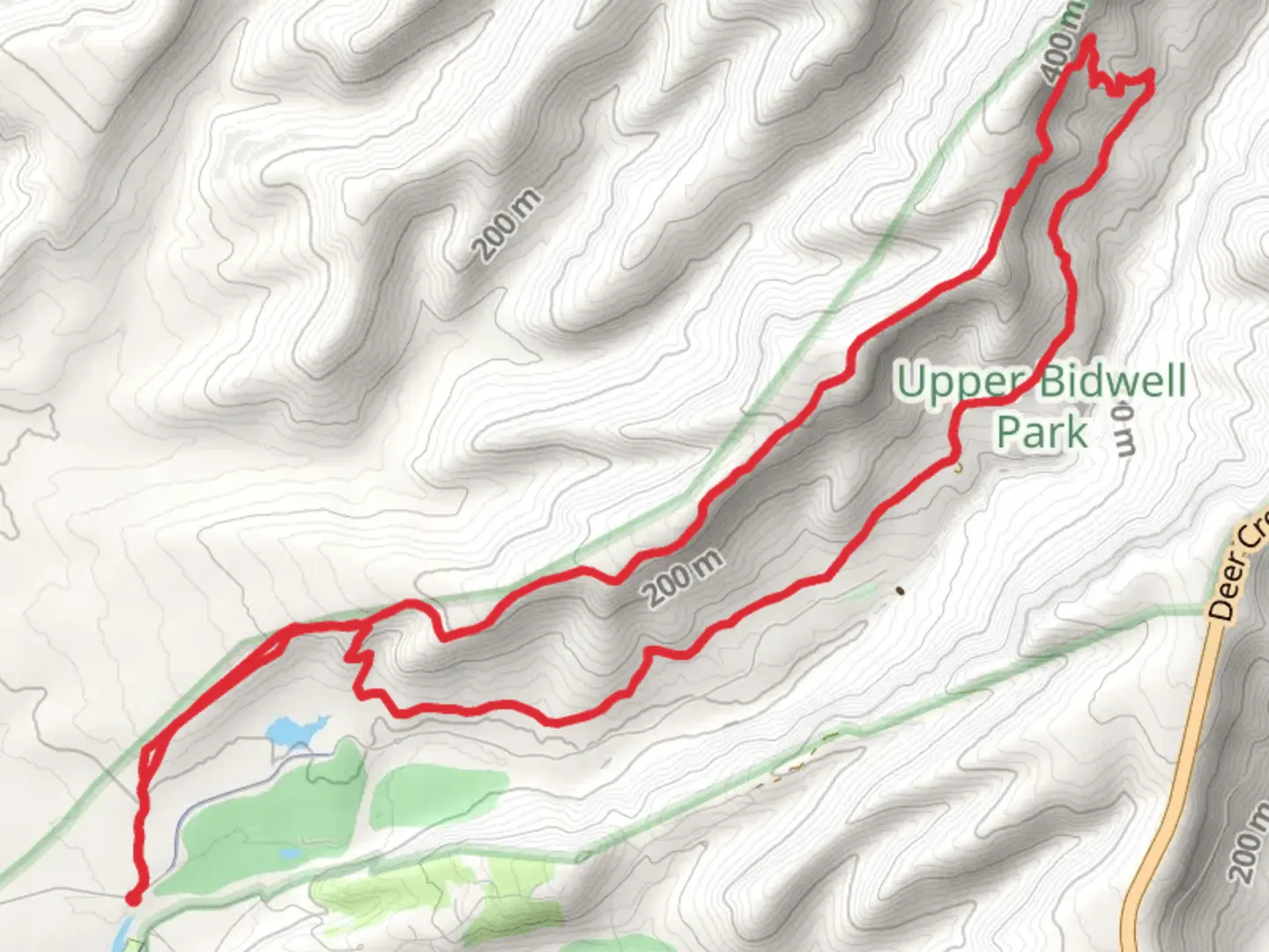 An image depicting the trail Horseshoe Lake and North Rim Trail and its surrounding area.