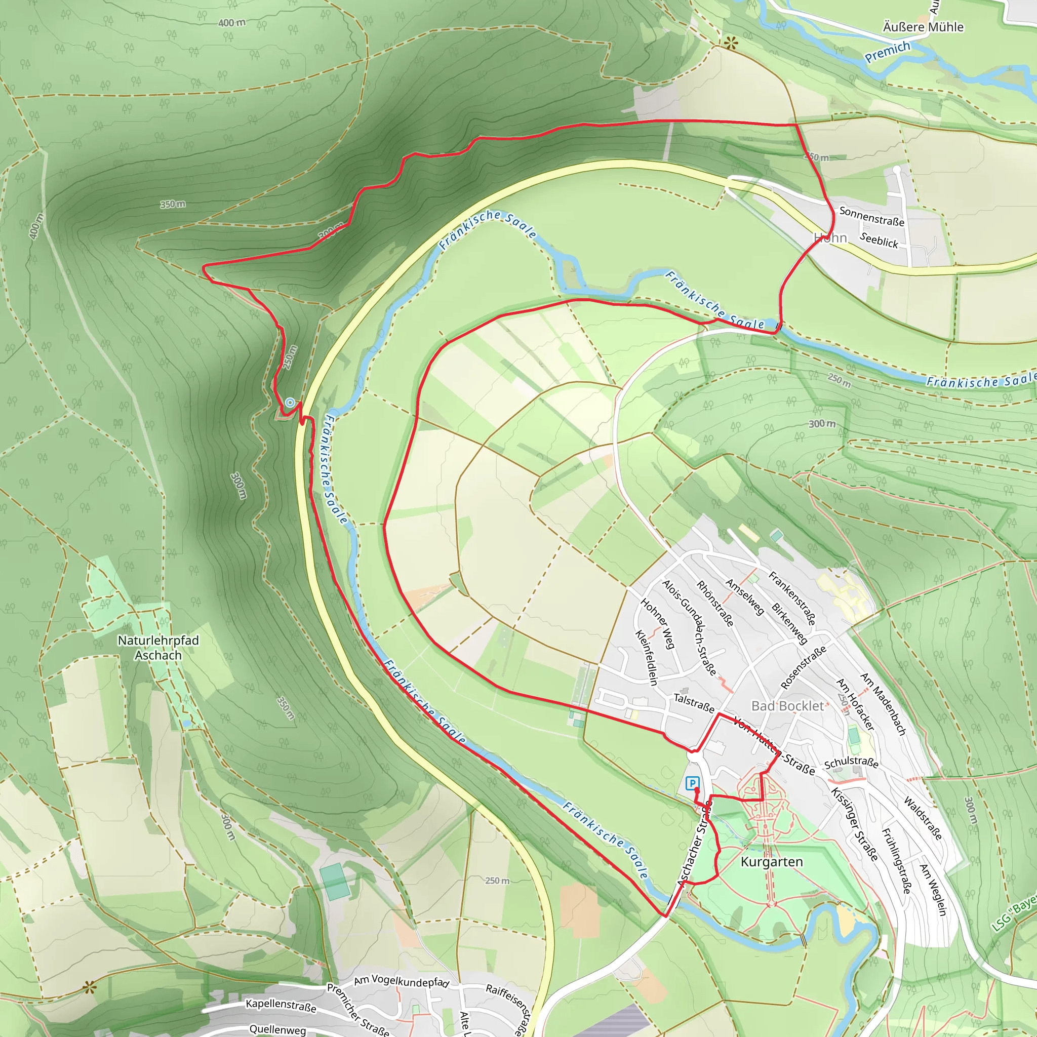 Bad Bocklet Rundweg mobile static map