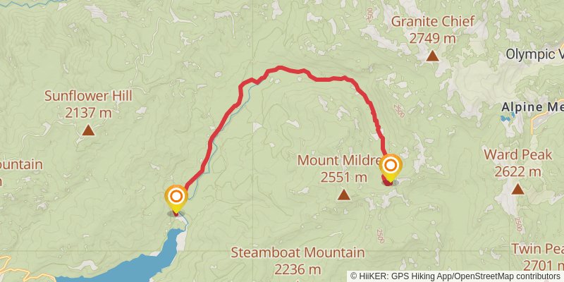 American Discovery Trail North Route stage 362 Map