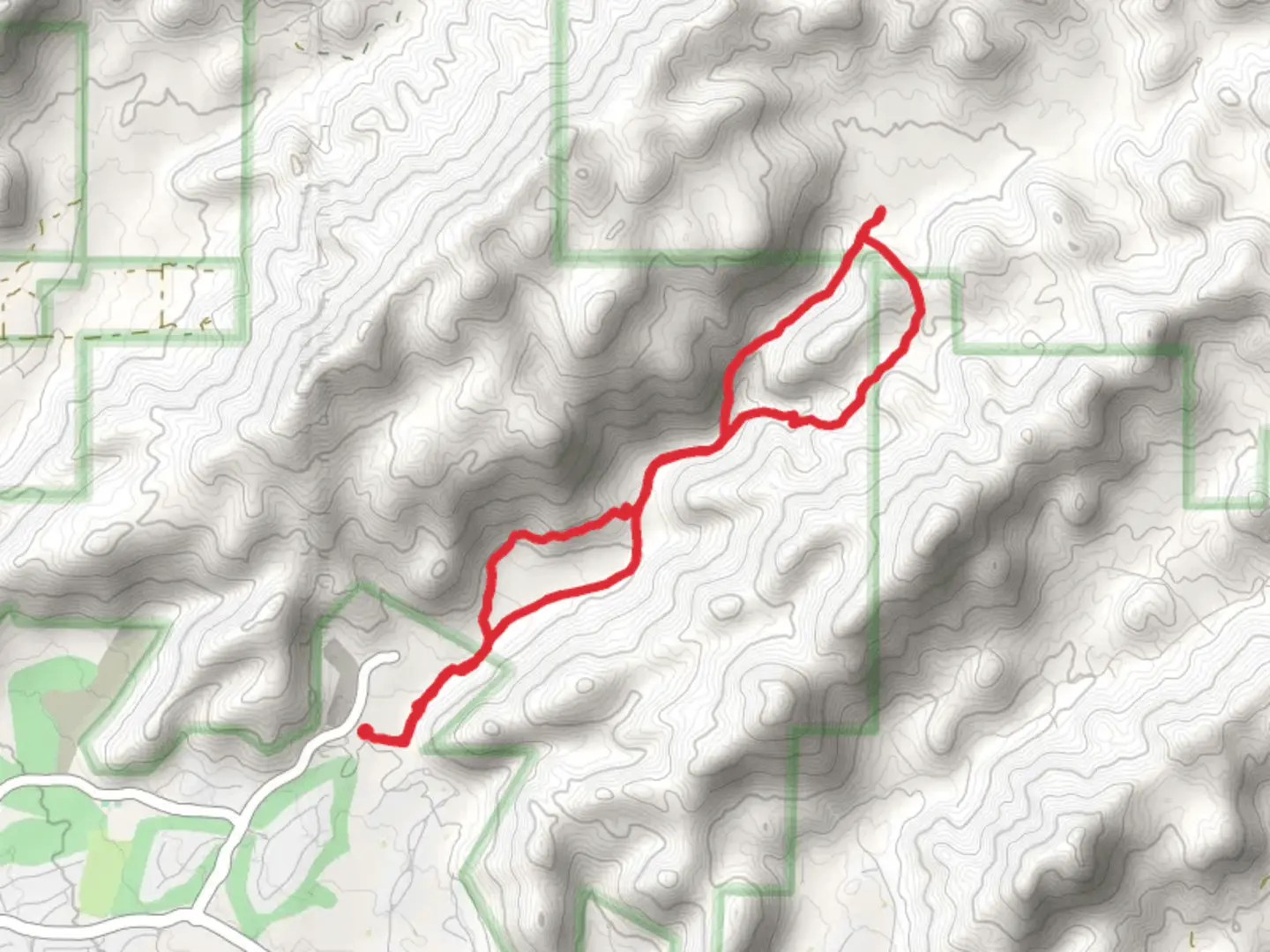 An image depicting the trail Wild Burro Loop and its surrounding area.