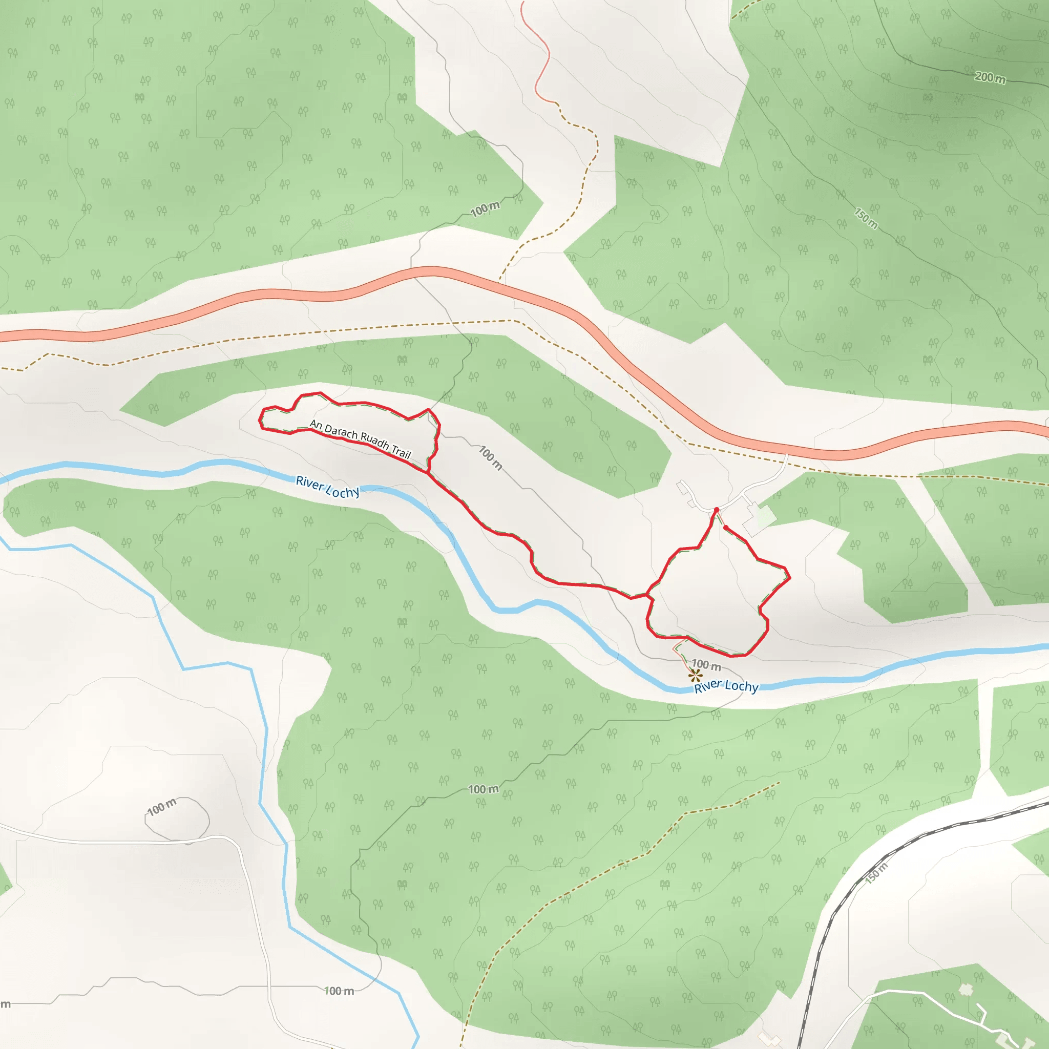 River Lochy Falls Loop - Inverlochy mobile static map