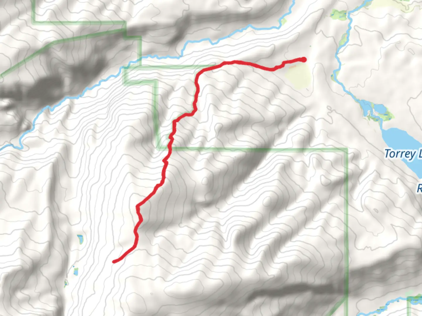 An image depicting the trail Noon Rocks via Ross Lake Trail and its surrounding area.
