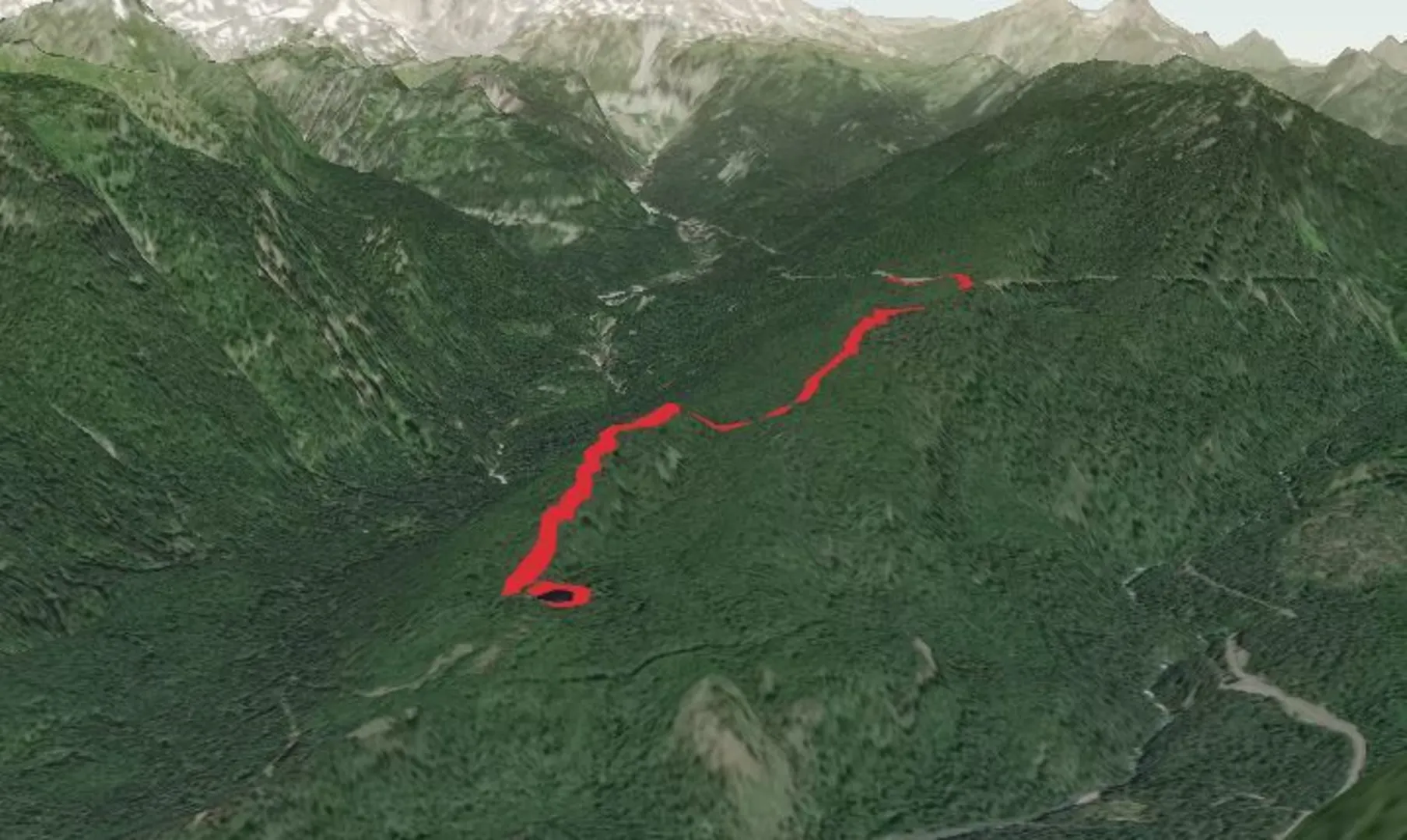 An image depicting the trail Bone Lake Trail and its surrounding area.