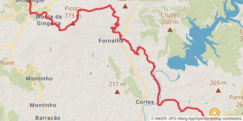 Via Algarviana stage 9 Map