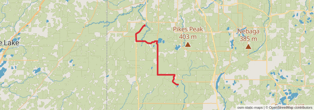 American Perimeter Trail - North Country Primary stage 136 Map