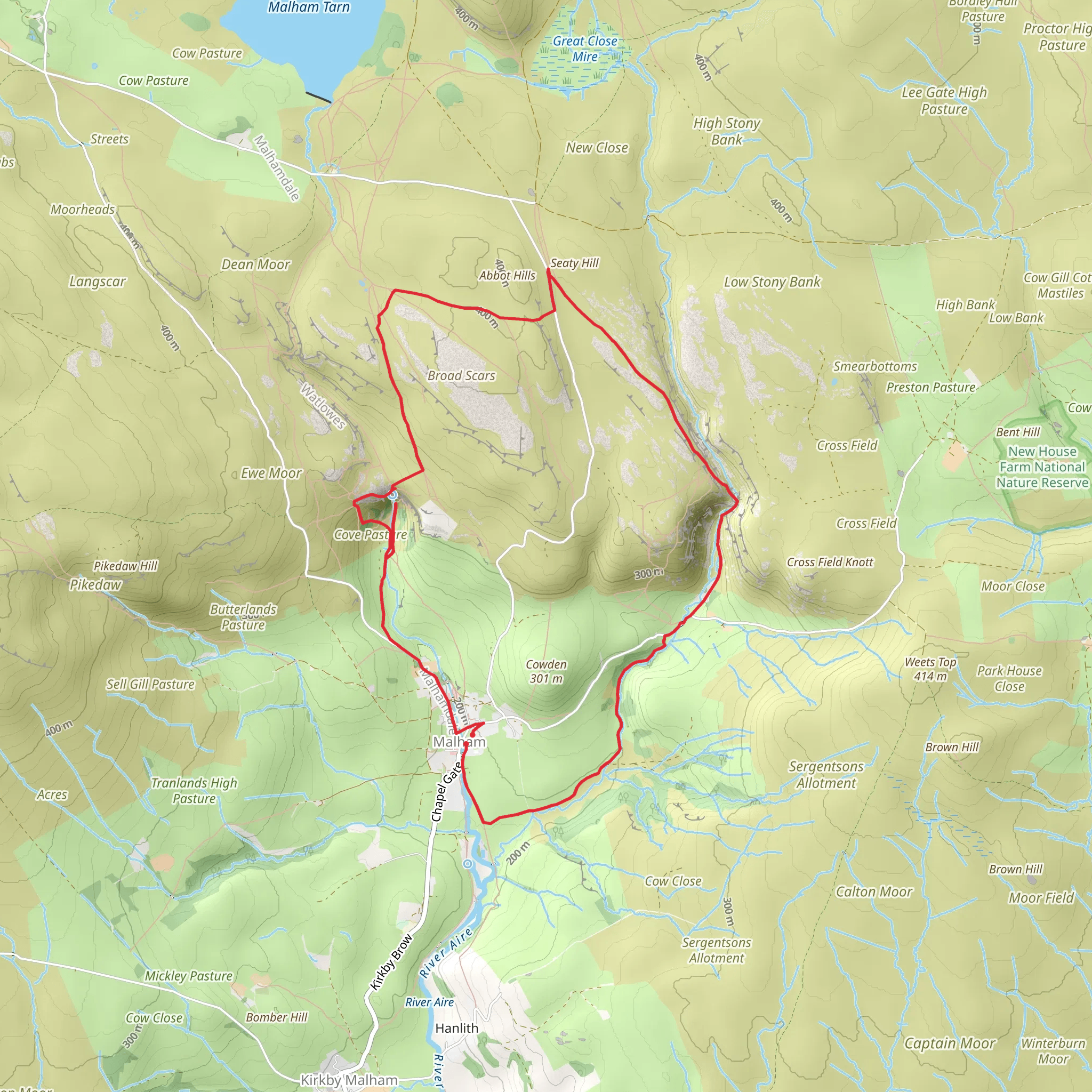 Janet's foss, Gordale Scar Scramble and Malham cove Circular mobile static map
