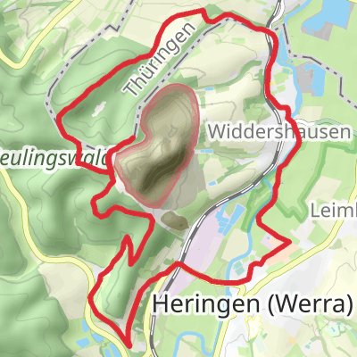 Heringen and Seulingswald Loop mobile static map
