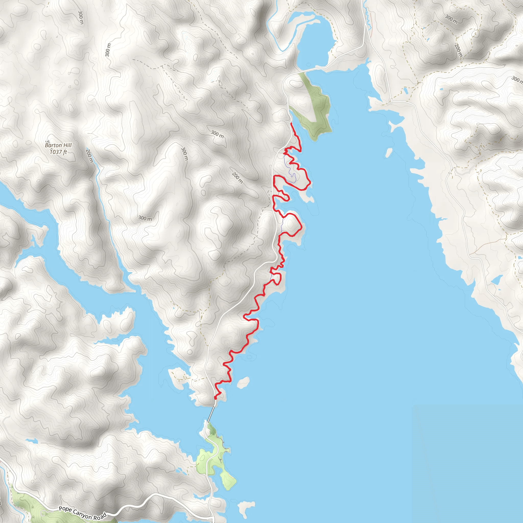 Berryessa North End Trail mobile static map