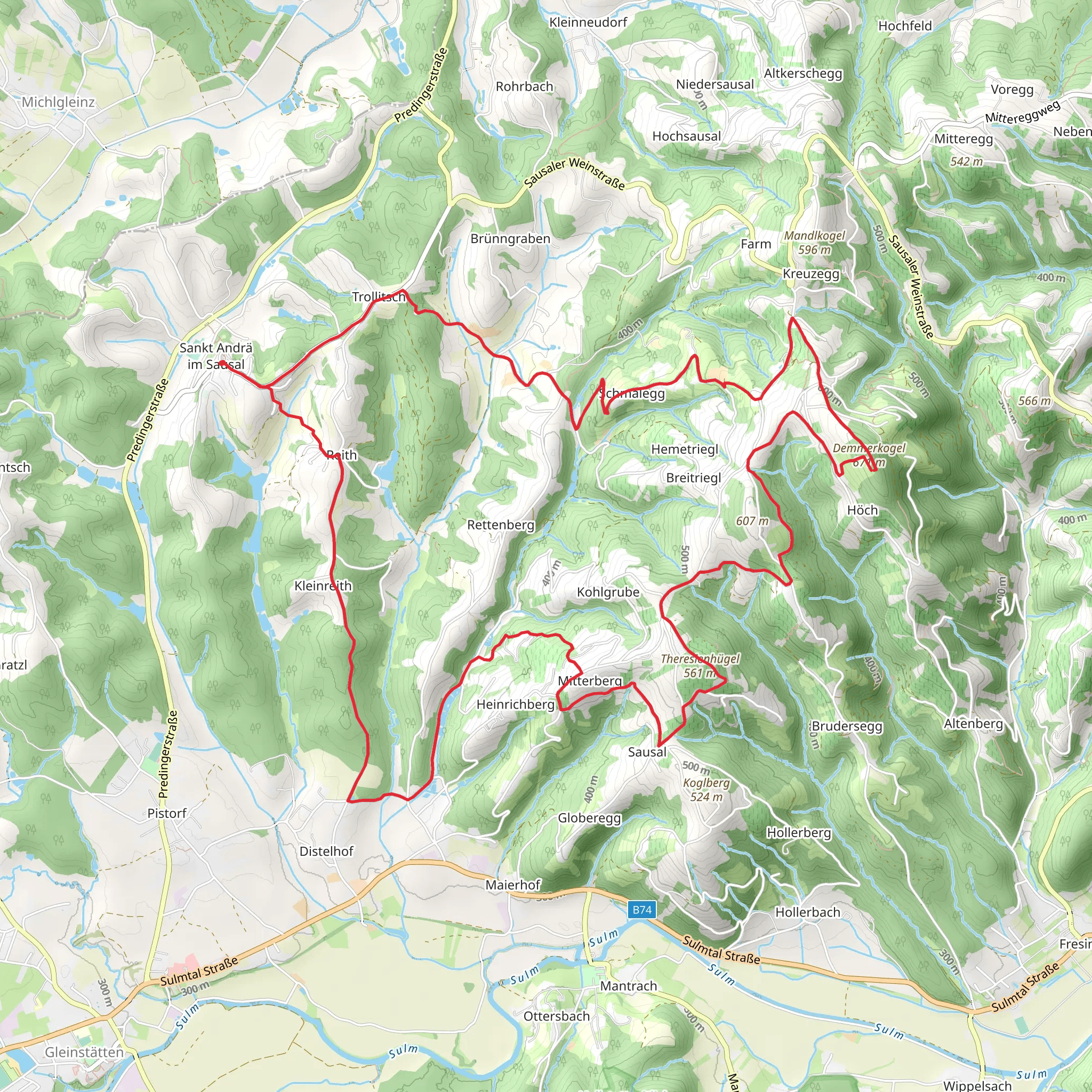 St Andrä - Höcher Loop - 21 mobile static map