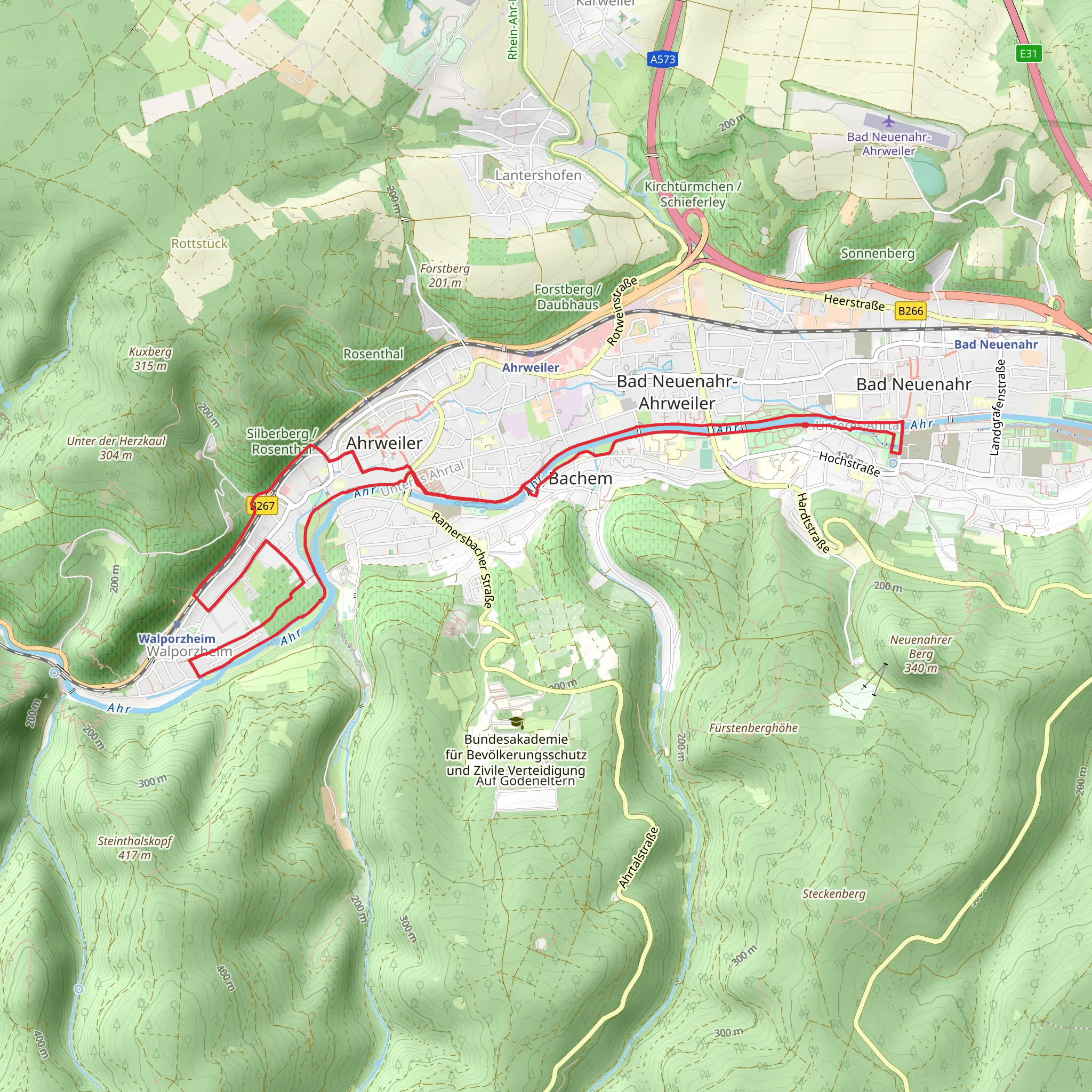 Ahr Loop via Ahrtalweg mobile static map