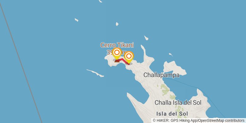 Isla del Sol spur 1 Map