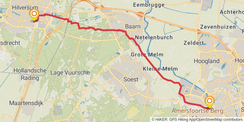 Westerborkpad stage 4 Map