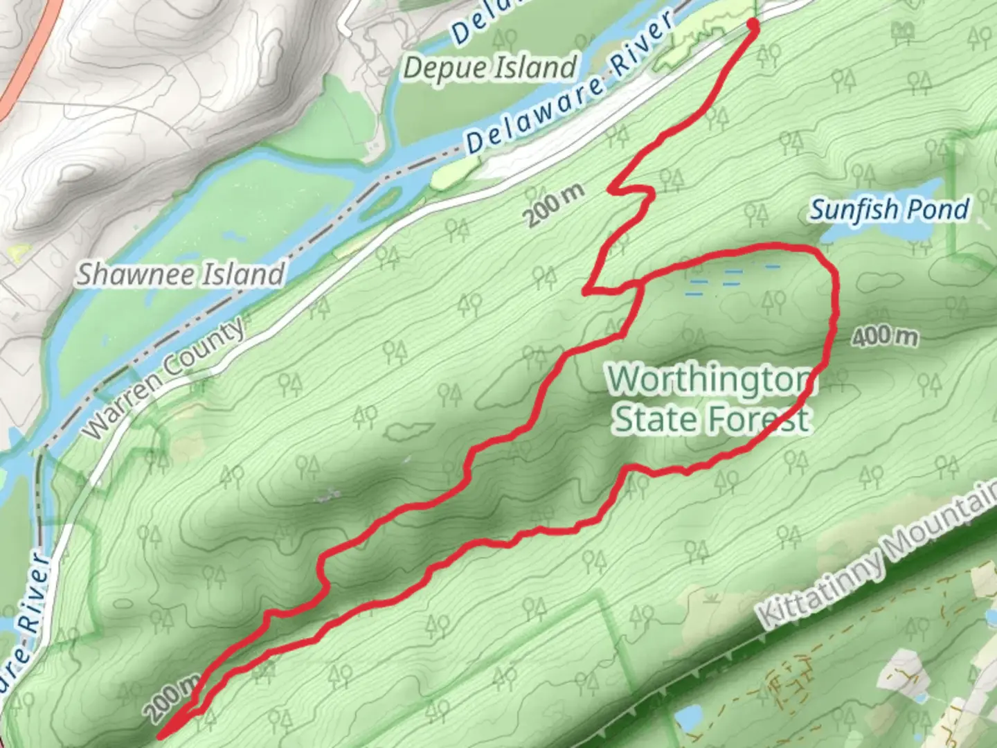An image depicting the trail Douglas Trail and Dunnfield Creek Trail Loop and its surrounding area.
