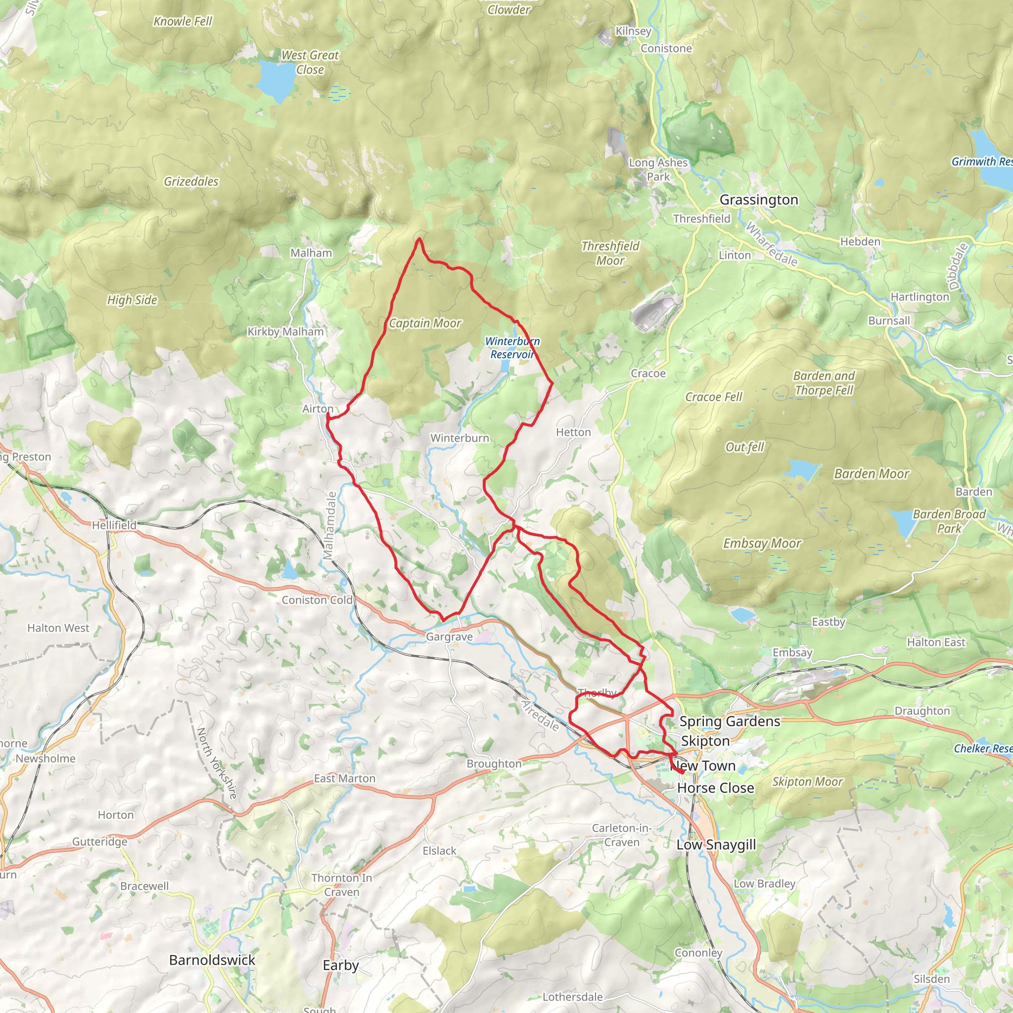 NorthWest Skipton Loop mobile static map
