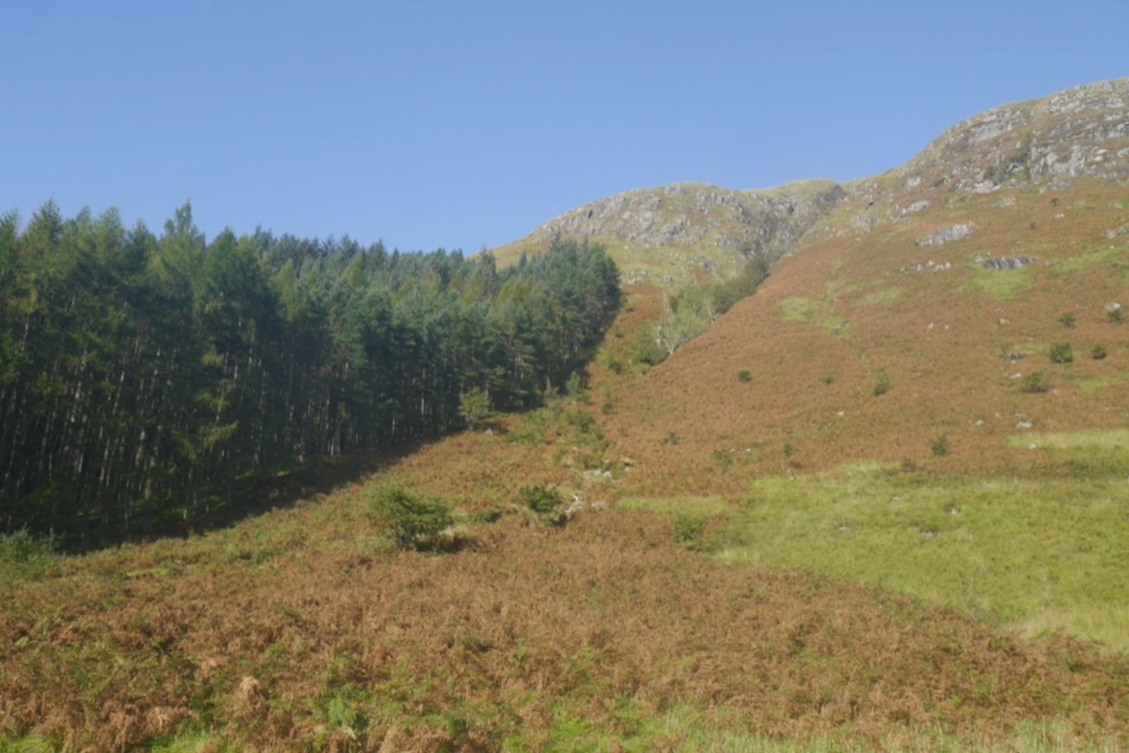 An image depicting the trail Creach Bheinn and its surrounding area.