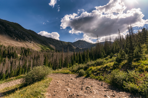 An image depicting the trail San Isabel Lake via Rito Alto Trail and its surrounding area.