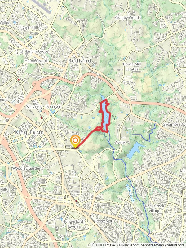 Lake Needwood Loop via Westside Trail and Gude Trail