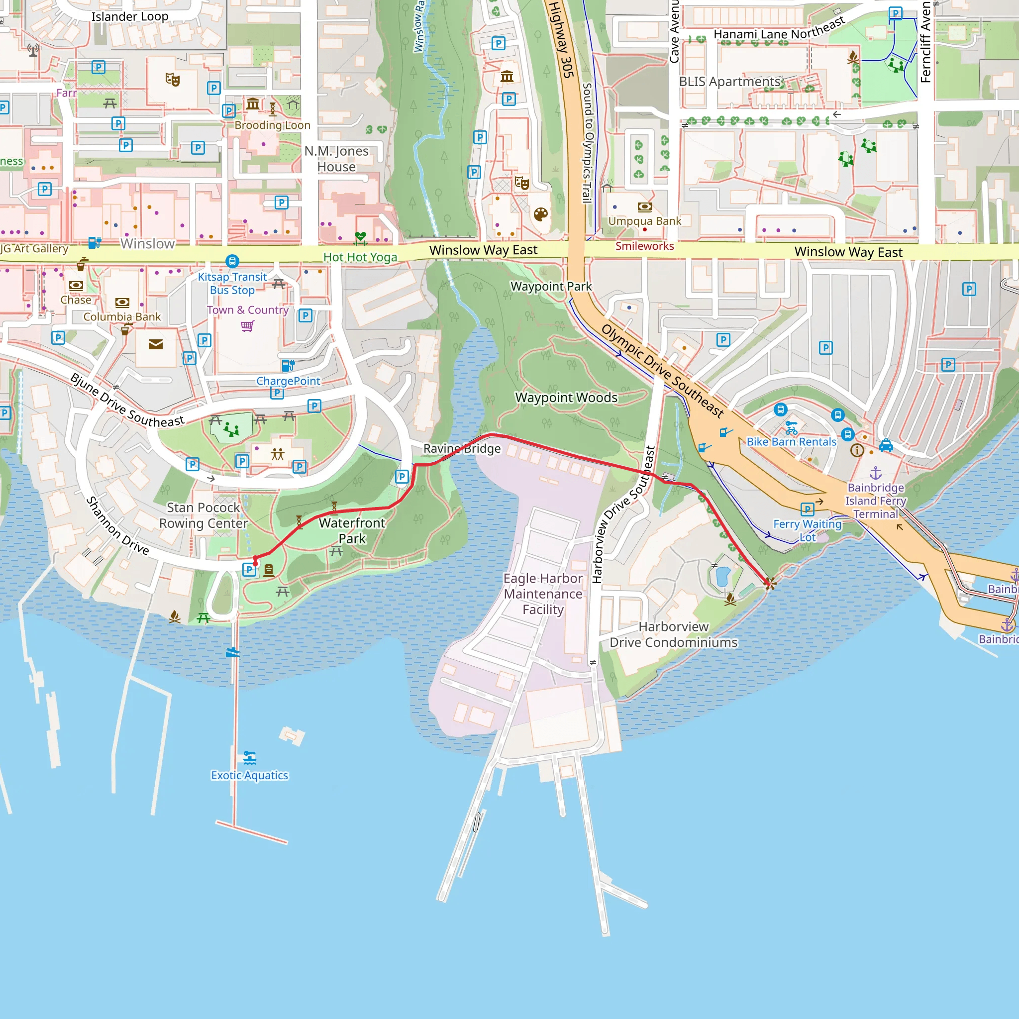 Waterfront Trail mobile static map