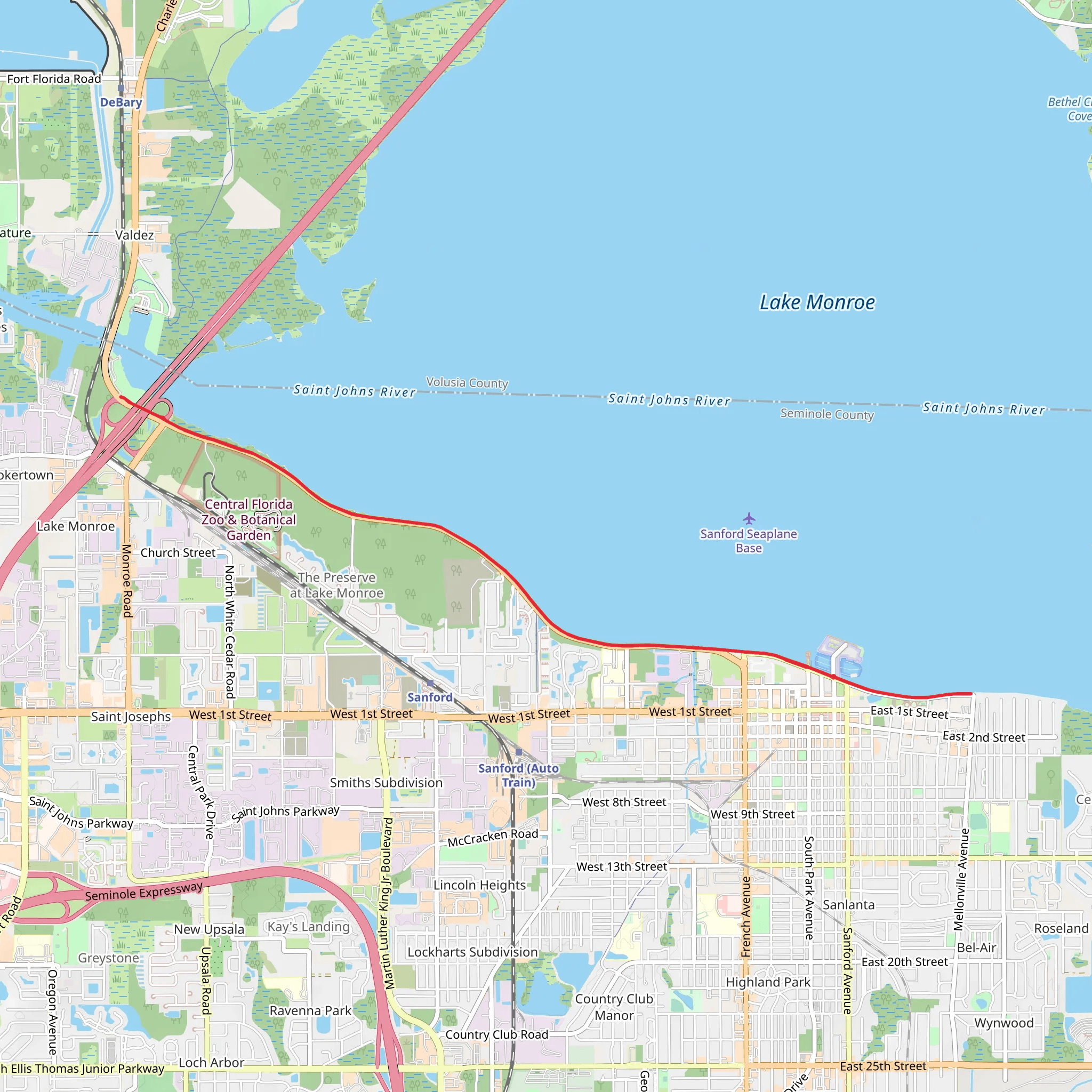 Riverwalk Trail - Monroe Harbour Park mobile static map