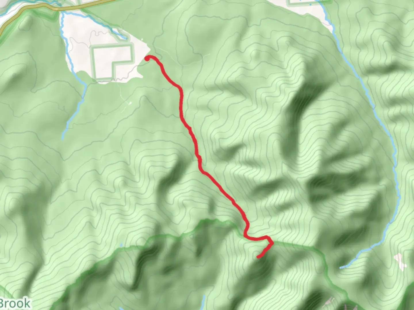 An image depicting the trail Galehead Mountain from Gale River Loop Road and its surrounding area.