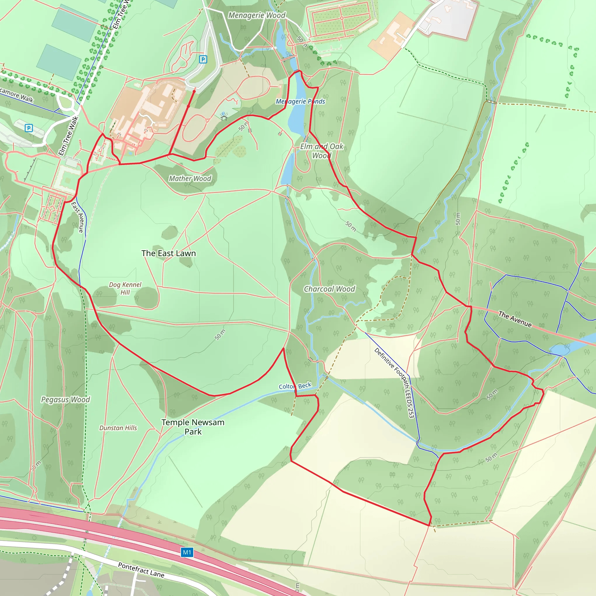 The Shrogs and Laurel Hill Wood mobile static map