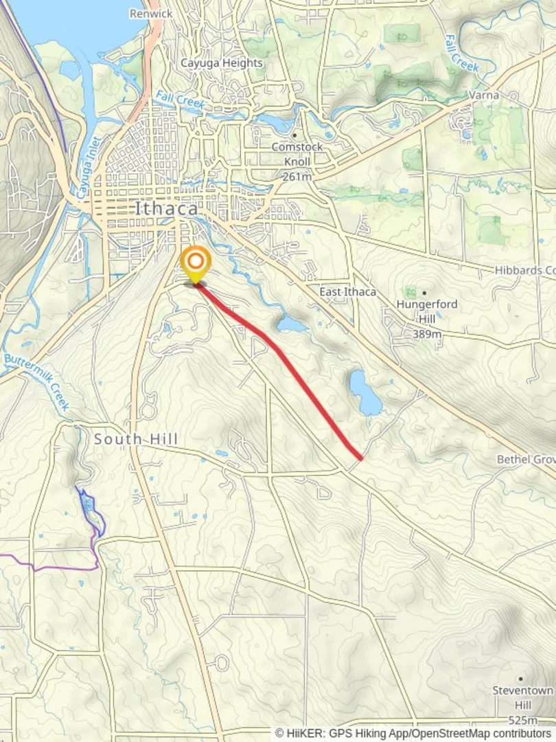 An image depicting the trail South Hill Recreation Way and its surrounding area.