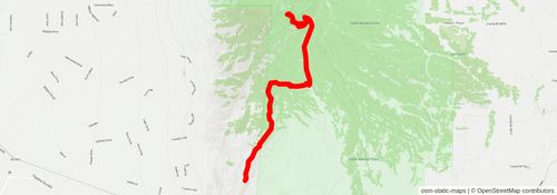 Southwestern Horseshoe Trail stage 151 Map
