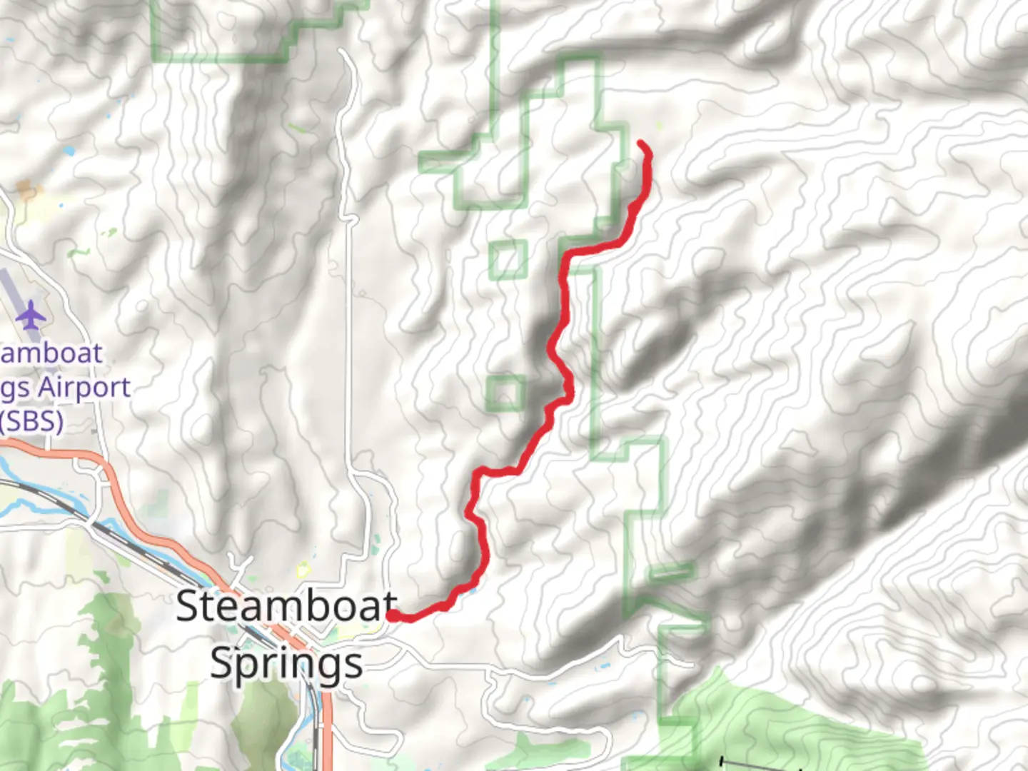 An image depicting the trail Spring Creek Trail and its surrounding area.