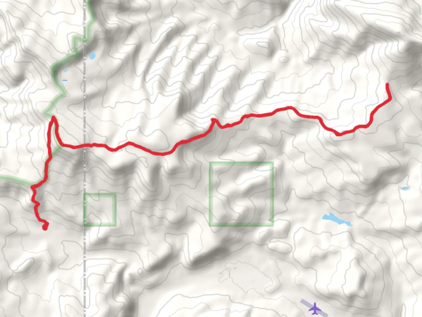 An image depicting the trail Lizard Lakes via Inspiration Divide Trail and its surrounding area.