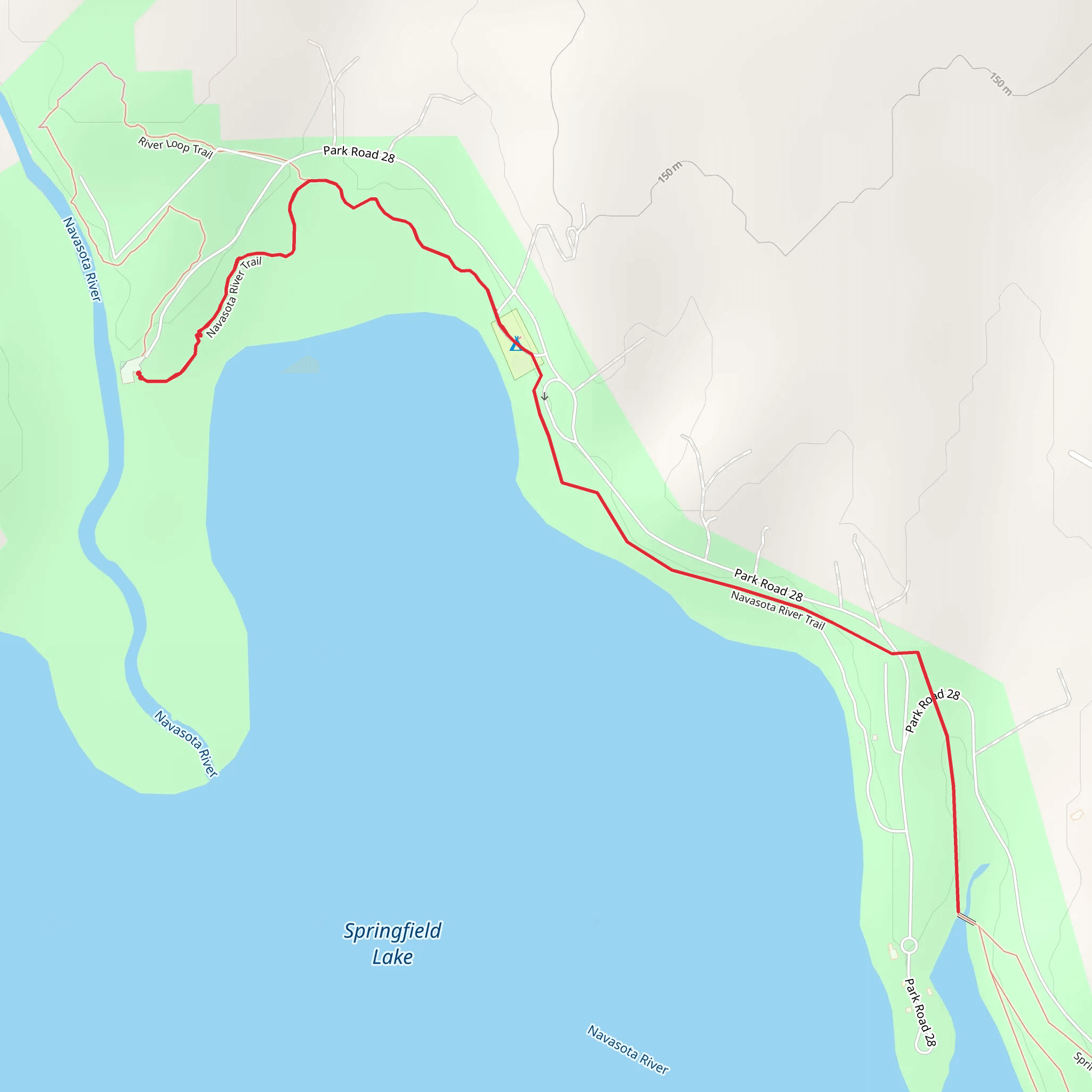 Navasota River Trail mobile static map