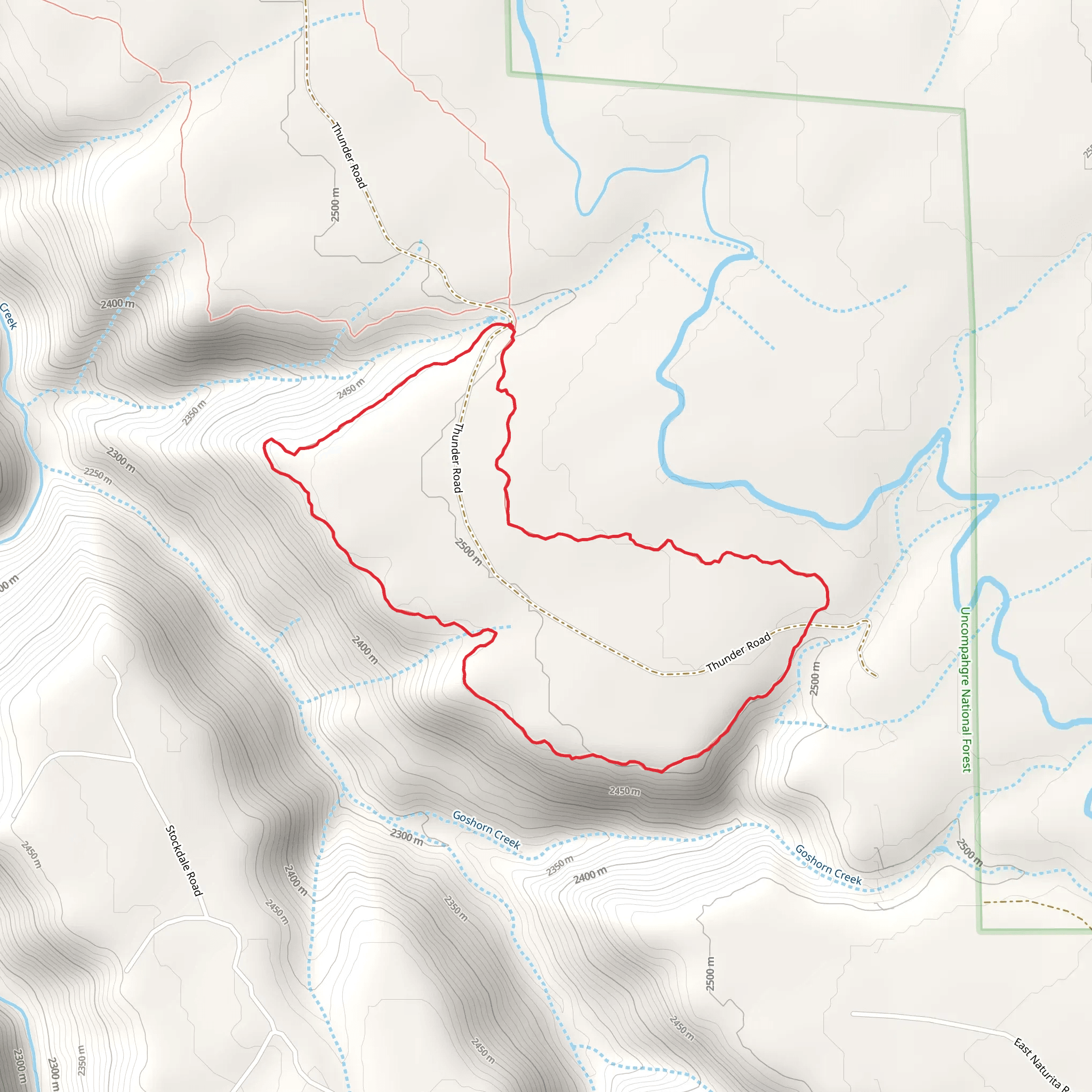 Goshorn Loop Trail mobile static map